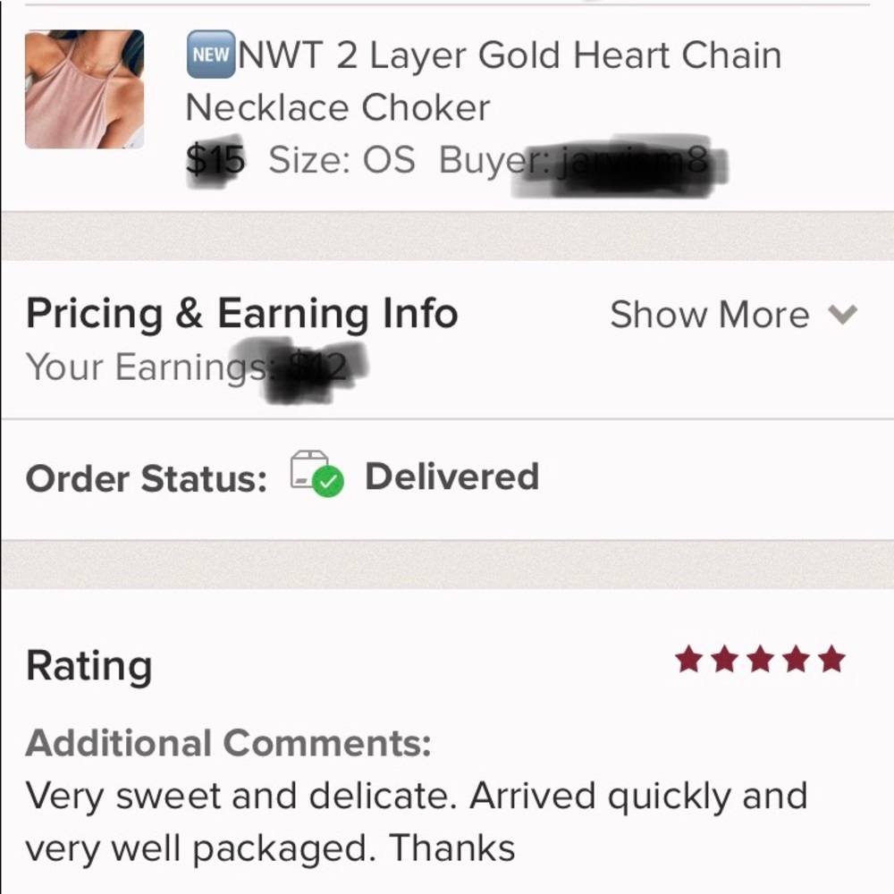 ⚠️1 Left💗Layered Gold Heart Chain Necklace Choker - Picture 2 of 7